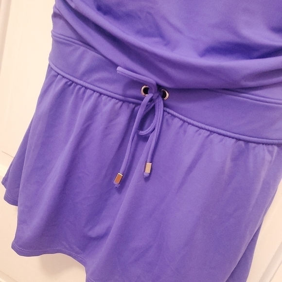 Coastal Blue Purple One Piece Swimsuit Size 16/18 - Picture 11 of 11